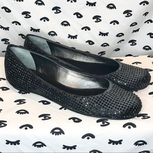 NIB BCBGMaxazria Swarovski Flats